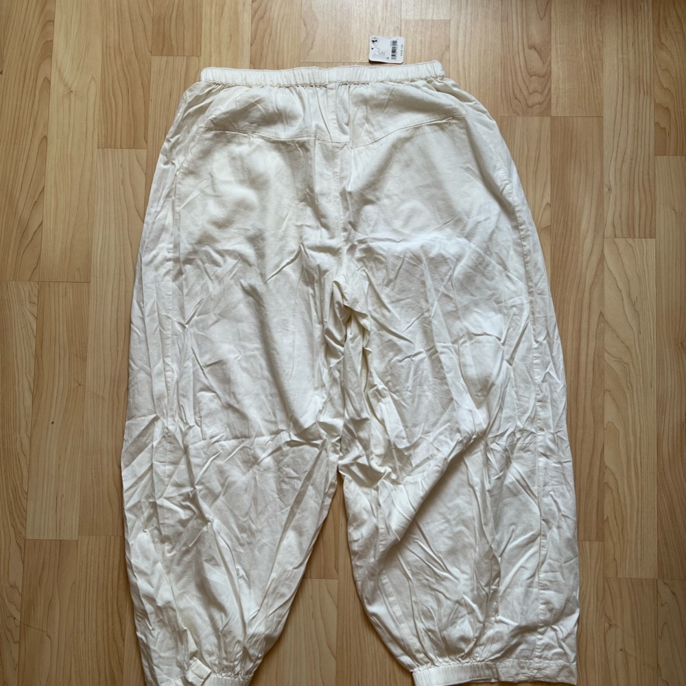 Free People Cream Wide Leg Pants - Picture 4 of 10